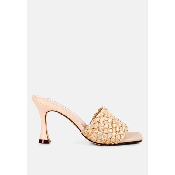 Ny Tour Braided Strap Heel Sandals