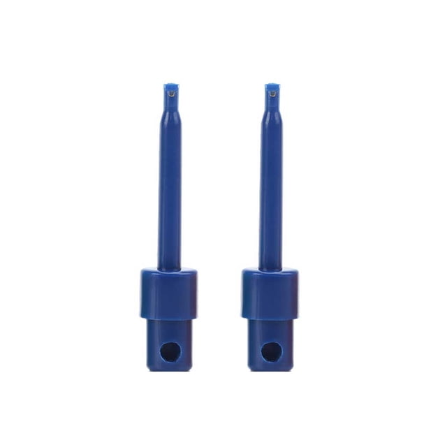 Injueey Sonda de prueba de gancho de prueba, 2 uds., herramientas de medición ligeras únicas electrónicas redondas, accesorio de circuito de Videojuegos y accesorios Azul