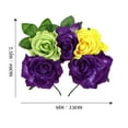 thumbnail image 3 of Rose Bridal Headband Cloth Imitation Big Rose Beautiful Woman Hairband, 3 of 8