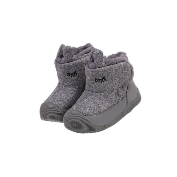 Ukap enfants botte d'hiver semelle en caoutchouc bottes de neige premiers  marcheurs chaussures de berceau chaussons d'extérieur confort chaussons
