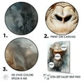 thumbnail image 3 of Designart "Ethereal Apes' Portrait" Orangutan Canvas Art Print, 3 of 7