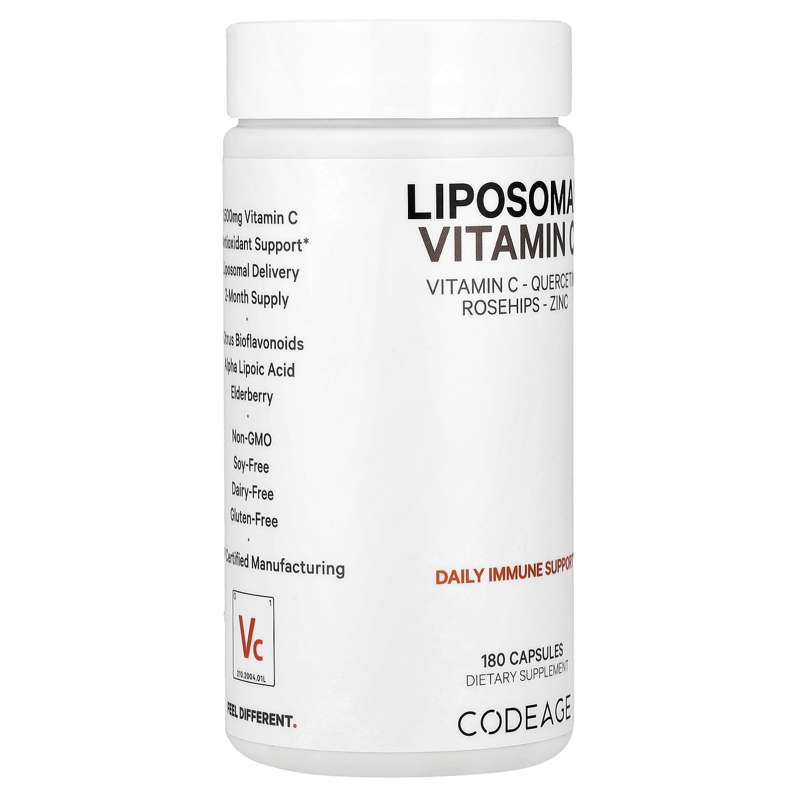 Codeage Liposomal Vitamin C+, 360 Capsules