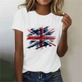 thumbnail image 2 of WREESH Womens British Flag T-Shirt UK Gym Casual Short Sleeve Summer Tee Lightweight Top, 2 of 5