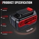 thumbnail image 2 of Compatible Dasnite18v/20v 7.0ah Li-ion Battery Replacement For Black Decker 18v Battery Compatible With Black+decker 18v Bl2018 Bl2018-xj Bl1518 Bl4, 2 of 5