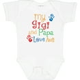 thumbnail image 3 of Inktastic Gigi and Papa Love Me Grandkids Boys or Girls Baby Bodysuit, 3 of 5