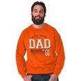 thumbnail image 2 of Fathers Day World's Greatest Dad No 1 Men's Big & Tall Crewneck Sweatshirt Brisco Brands 3X, 2 of 4