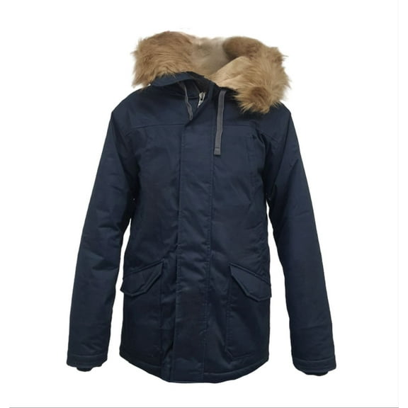 HoodLamb Men's Midnight Hemp Nordic Parka 420, Blue, Small