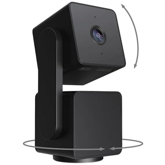 Restored WYZE Cam Pan v3 Indoor/Outdoor IP65 1080P 360 Pan/Tilt/Zoom WiFi Smart Home Security Camera, Motion Tracking for Baby/Pet, Color Night Vision, Works with Alexa & Google,