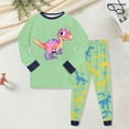 thumbnail image 2 of Hessimy Toddler Boys Girls Spring 2Pcs Long Sleeve Sweatshirt Tops Soft Casual Pants Sweatsuit, Spring Casual Sweat,6-24M/2-12T(Light Green,5-6 Years), 2 of 5