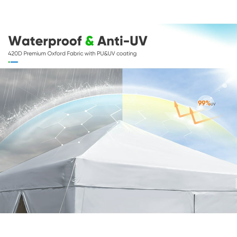 USパップテント Z-Shade 10x10 Pop-Up Outdoor Canopy Tent, Instant Setup for