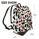 thumbnail image 2 of Disketp Brown Black Cow Mochila de Cuero para Mujer, Bolso de Espalda Antirrobo con Estilo para Viaje, Trabajo y Uso Diario, 2 of 4