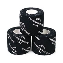 Timberridge Line Hook Grip Tape – 3-Pack 19Ft Self-Adhesive Non Sticky Athletic Tape for Weightlifting – Elastic and Durable Hand Workout Grip Sports Tape – Chalk and Sweat Friendly Blister Tape