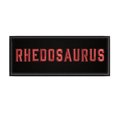 thumbnail image 1 of Rhedosaurus Horror Movies 4" W x 1.5" T Iron/Sew On Decorative Patch, 1 of 2