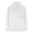 thumbnail image 4 of WEAIXIMIUNG Sweat à Capuche Zippé pour Femmes Léger Pull Uni Col en V Sans Capuche Manches Longues, 4 of 5