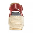 thumbnail image 4 of YDN Women Casual Buckle Strap Espadrilles Sandals Platform Wedge High Heels Open Toe Shoes Dating Party Daily Size 13 Red, 4 of 5