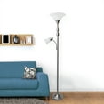 thumbnail image 6 of 2 Light Mother Daughter Floor Lamp with White Marble Glass, 6 of 10