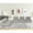 Gray, variant on Lilola Home Anna Black Velvet 5 Pc Sofa and Loveseat