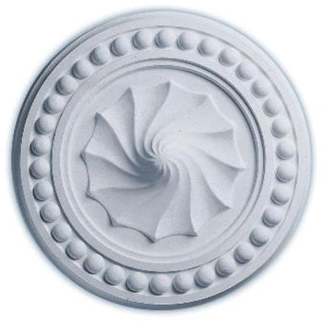 Ekena Millwork CM15FO 15.75 in. OD x 2 in. P Architectural Accents - Foster Shell Ceiling Medallion