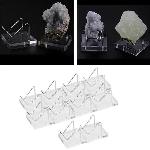 Soporte de Exhibición Mineral Yotijar Ágata Soporte de Acrílico 10 piezas