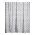 thumbnail image 2 of Creative Products Grey and White Modern Chevron 71x74 Shower Curtain, 2 of 2