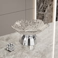 thumbnail image 4 of Elevated Pedestal Clear Plastic Fruit Serving Bowl, Raised Base Decorative Dessert Display Tray, Multipurpose Snack Holder for Home Dining Table Wedding Banquet, 4 of 4