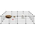 thumbnail image 3 of Uten Portable 16 Panel Metal Cage Crate Pet Dog Cat Fence Exercise Playpen Kennel, 3 of 11
