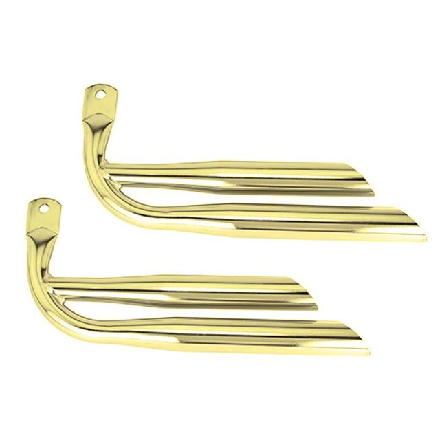 Gold Double Bike Muffler Oblique without holes . Bike muffler, Bicycle