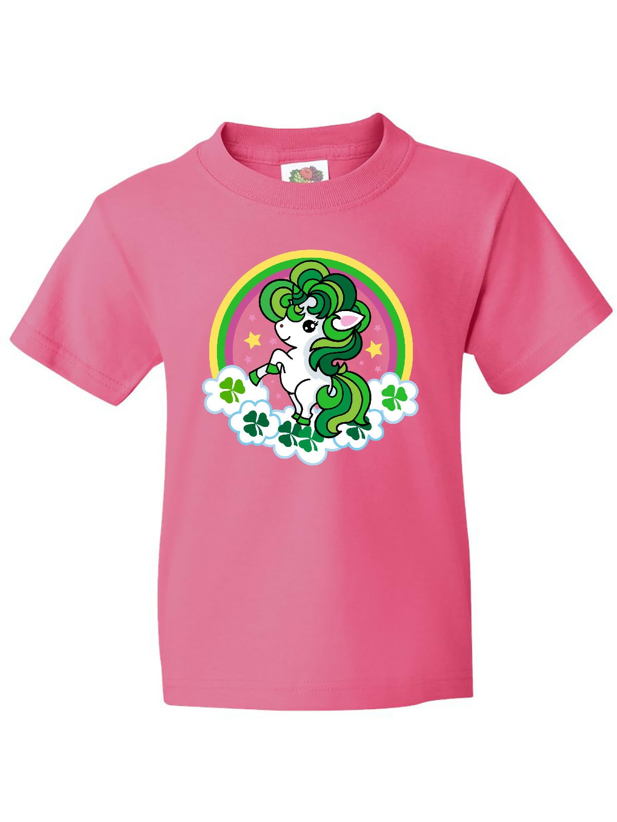 Unicorn Happy St Patricks Day Irish Rainbow Shamrock Kids T-Shirt 