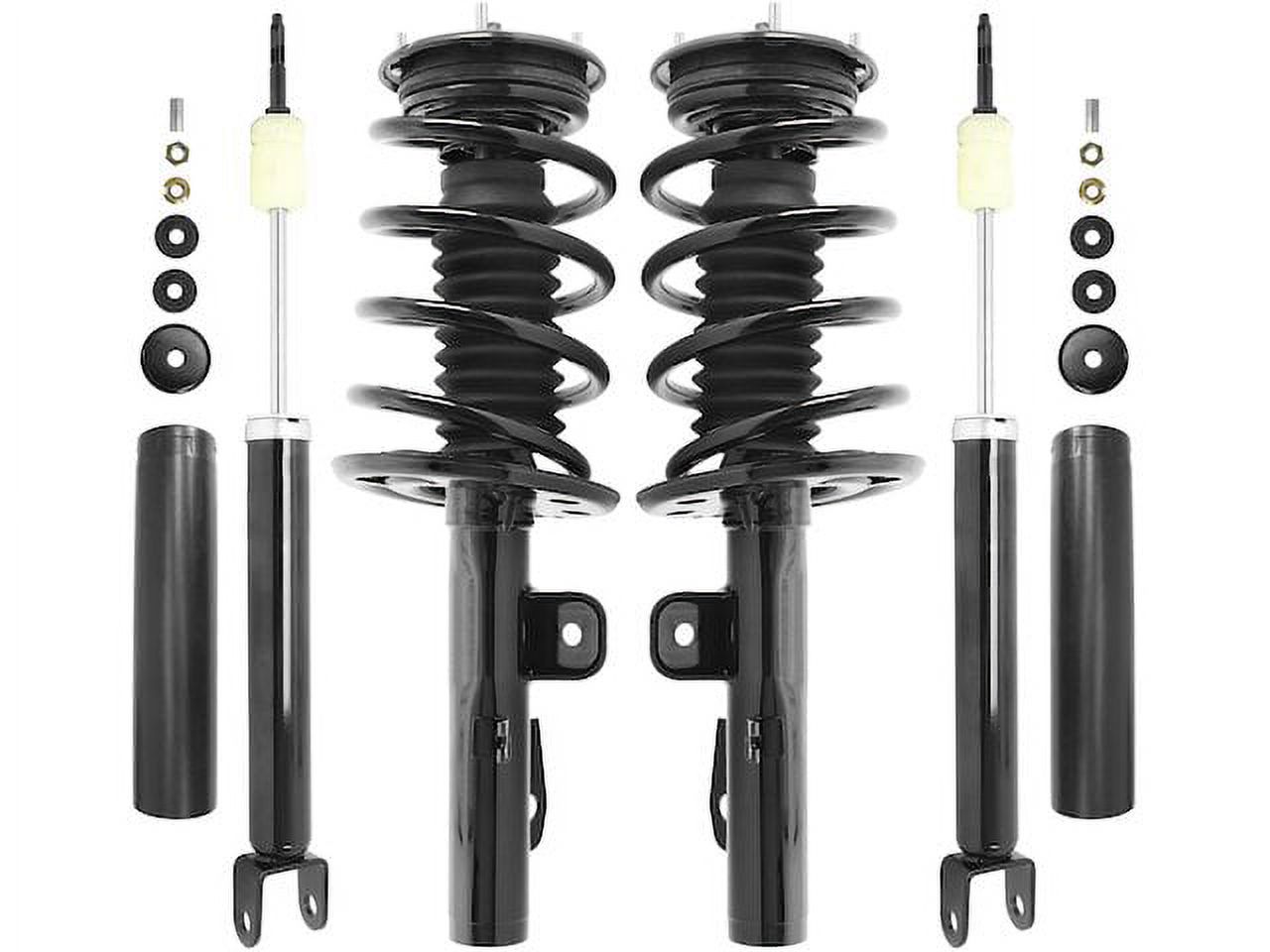 Lambo Doors USA Pair 550 Lbs Gas Shocks For Lamborghini Style Vertical Hinge Kit – 7 3/4" Black