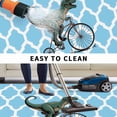 thumbnail image 5 of Morocco Light Blue Outdoor Rug for Patio/Deck/Porch, Non-Slip Large Area Rug 4 x 6 Ft, Cute Dinosaur Bike Vintage Indoor Outdoor Rugs Washable Area Rugs, Reversible Camping Rug Carpet Runner, 5 of 8