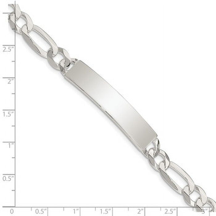 Lex & Lu Sterling Silver ID Bracelet 7.5'' LAL7836 - Walmart.com