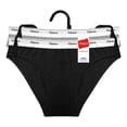 thumbnail image 1 of Panty Hanes Originals para Mujer, Hi Leg Negro y Gris Talla M 2 Piezas, 1 of 4