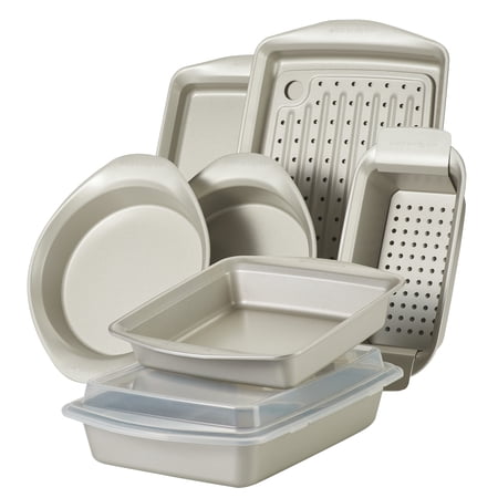 Rachael Ray Nonstick Bakeware Set  10-Piece  Silver
