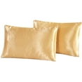 thumbnail image 1 of 2pcs Satin Pillowcase Pillow Case Bedding, 1 of 2