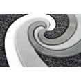 thumbnail image 2 of Planet Rugs Premium 3D Thick Abstract Indoor Area Rug 327 Grey 2'2''x7'4'', 2 of 10