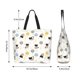 thumbnail image 5 of Balery Cute Cat Bolsa Tote Estilo Estético con Cremalleras, Bolsa de Hombro, Bolsa de Compras Grande y Plegable, 5 of 8