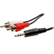 Importer520 6Ft. 3.5mm Stereo Male Jack to 2 x Male RCA Phono Cable, Audio Splitter