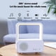 thumbnail image 4 of Altavoz portátil Bluetooth 5.0 con lámpara de escritorio LED • Luz nocturna 2 en 1 y sonido estéreo para oficina en casa • Luz de lectura regulable, batería de 1800mAh, blanca, 4 of 9