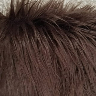 Lynx Faux Fur Fabric by the Yard or Meter | Brown, Natural, Tan Pompom Fur