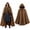 Brown, variant on MYATED Renaissance Hooded Cloak for Women Gothic Medieval Vintage Cape Halloween Costume Cloak,Black