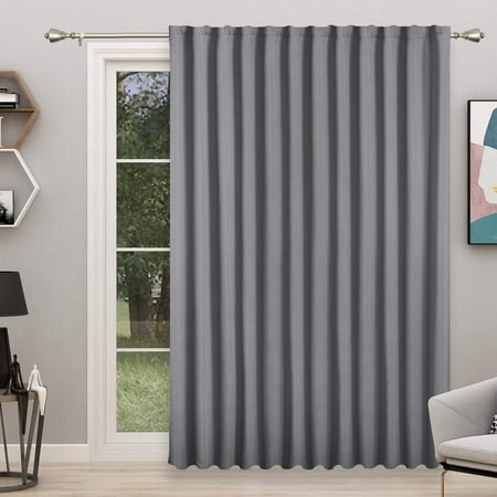 Room Divider Curtain 8 3ft Wide X 8ft Long Navy Blue Blackout Curtains For Bedroom Partition Living Large Thermal Back Tab Rod Pocket Privacy Panel Sliding Door Canada Room Divider Curtain 8 3ft Wide X 8ft, Do You Double Width Curtains For Living Room