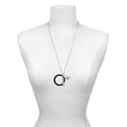 thumbnail image 3 of Delight Jewelry Acrylic 1 1/2" Ring Black Always My Mother Bar Zoe Necklace, 3 of 4