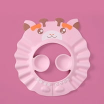 Baby Bath Shampoo Cap wash Shower Visor hat Prevent Water from Entering The Eyes and Ears Adjustable Bathing tub Head Hair Rinser Shield Protection Kids and Toddler (Pink)