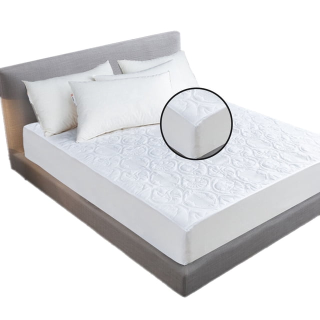 Cateissary Protector de colchón impermeable, almohadilla de cama de algodón transpirable, funda protectora, completo 54x76 + 18 pulgadas Juegos de cama 39x75+18 pulgadas