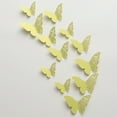 thumbnail image 2 of Dsscvnef Simulation Autocollant Mural Papillon Papier Perle Creux Tridimensionnelles 3D, 2 of 3