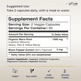 thumbnail image 4 of Maca Root Capsules 1500mg - Made with Black, Red, Yellow Peruvian Maca Root Extract & Black Pepper - 120 Vegan Pills - Supports Energy, Performance & Mood, 4 of 8