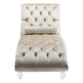 thumbnail image 5 of MAYEERTY Velvet Chaise Lounge Indoor,Button-Tufted Upholstered Chaise Lounge Chair with Pillow for Bedroom Living Room Office，Beige Velvet, 5 of 5
