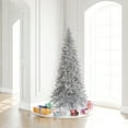 thumbnail image 4 of Vickerman 7.5' Silver Tinsel Fir Slim Artificial Christmas Tree, Unlit, 4 of 4