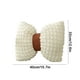 thumbnail image 3 of Almohadas, cojines decorativos, ropa de cama, almohadas, regalos para mujeres, 1 funda de almohada de gamuza sintética con lazo peludo para dormitorio, sofá y sala de estar., 3 of 6