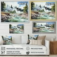 thumbnail image 4 of Designart "Cascading Waters of the Geyser" Landscapes Floater Framed Canvas Print, 4 of 7